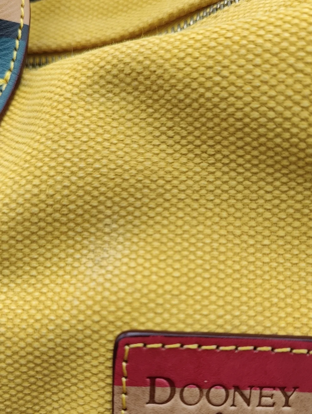 Dooney & Bourke Yellow Canvas Y2K Satchel